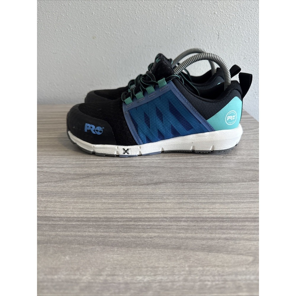 Timberland PRo Women's Powertrain Sport Alloy Toe Work Sneakers Shoes Size 7.5